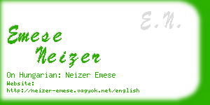 emese neizer business card